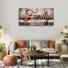 Family is Everything Wall Decor|Canvas Wall Art for Living Room|Rustic Farmhouse Wall Art|Family Signs Wall Art|Family Quote Canvas Prints Painting Pi