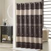 Muwago Waterproof Bathroom Curtain Seville Chocolate Printed Blackout Bathing Cover Mildew Shower Curtain For Shower Curtain