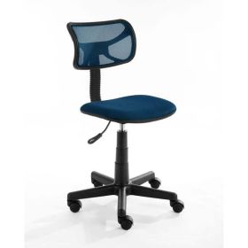 Task Chair with Adjustable Height & Swivel, 225 lb. Capacity (Color: Dark Blue)